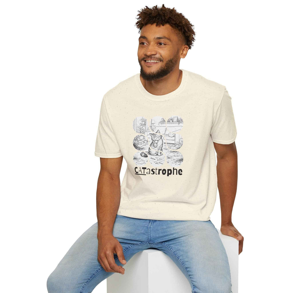 CATastrophe Cat Paw Unisex T-Shirt – Funny Cat Chaos Graphic Tee - Clothing, Unisex, T-Shirts - EpiAl's Shop
