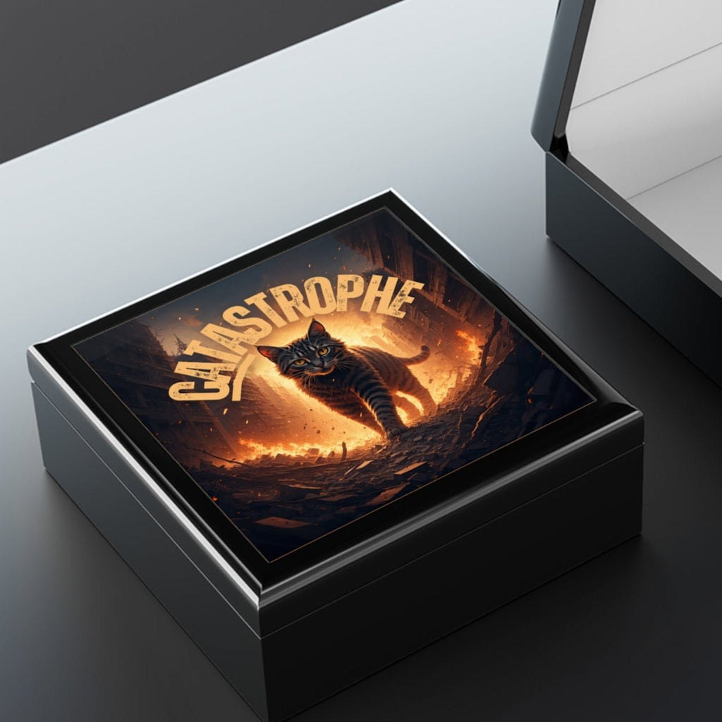 CATastrophe Cat - Themed Jewelry Box, Storage Organizer - Decor, Bedroom, Jewelry Boxes - EpiAl's Shop