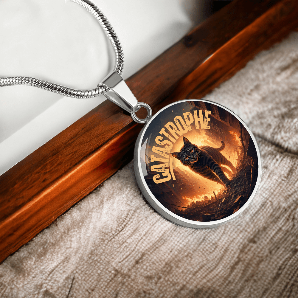 CATastrophe Small Pendant Necklace - Jewelry, Necklaces - EpiAl's Shop