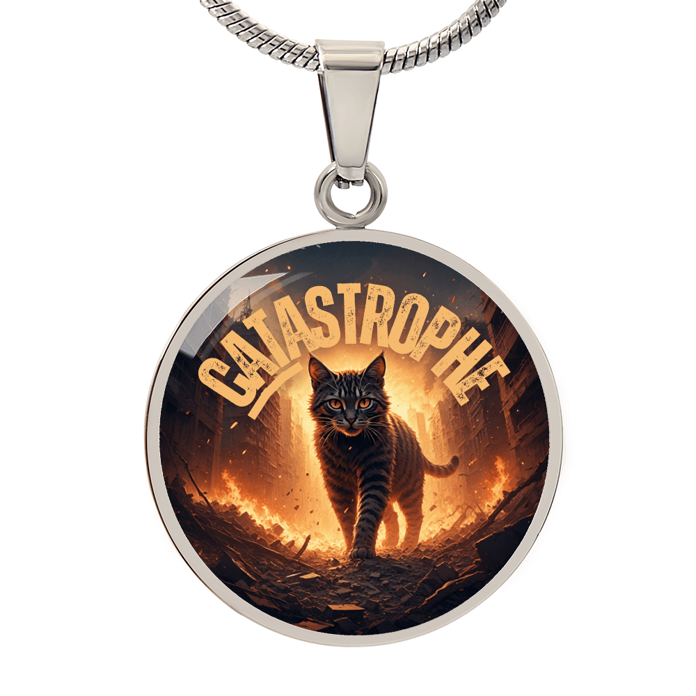 CATastrophe Small Pendant Necklace - Jewelry, Necklaces - EpiAl's Shop