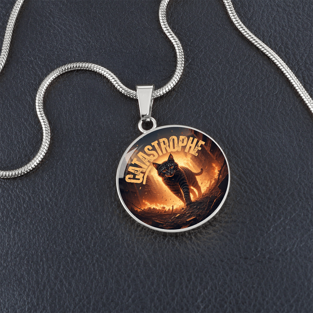 CATastrophe Small Pendant Necklace - Jewelry, Necklaces - EpiAl's Shop