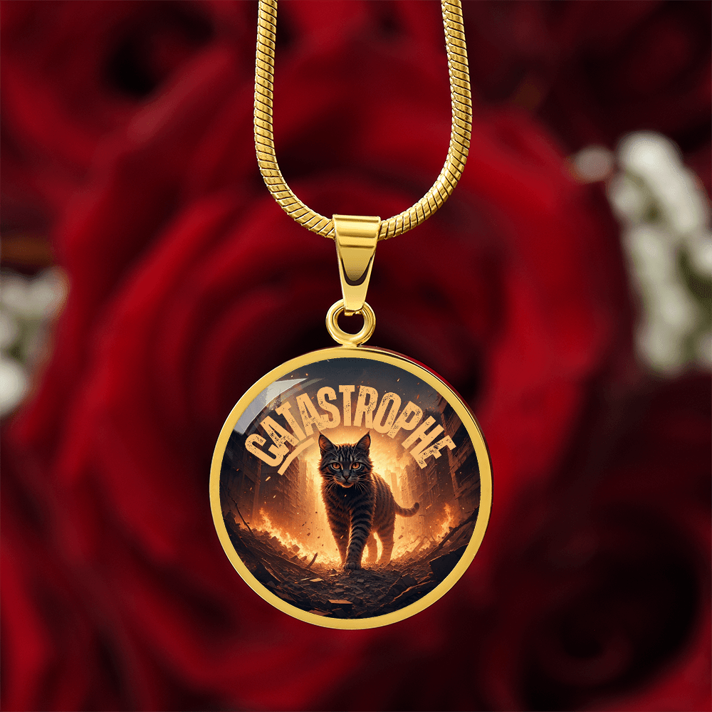 CATastrophe Small Pendant Necklace - Jewelry, Necklaces - EpiAl's Shop