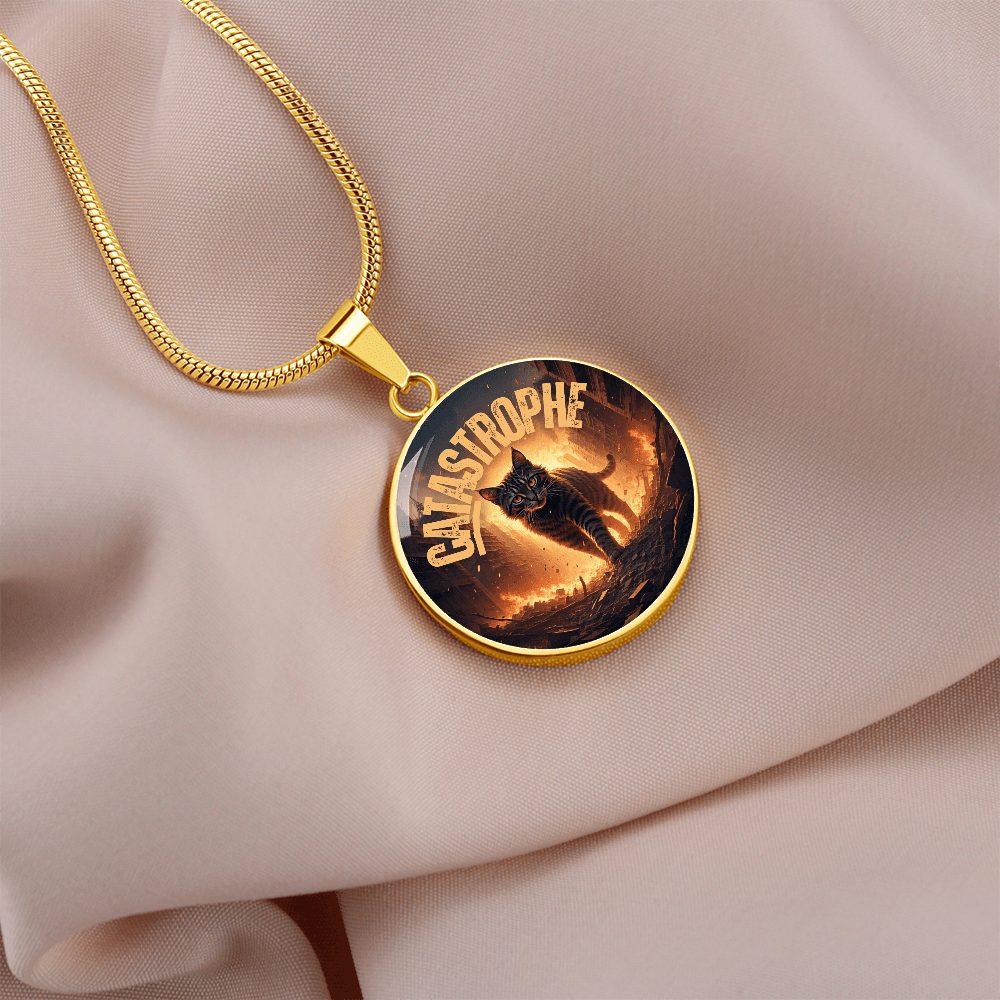 CATastrophe Small Pendant Necklace - Jewelry, Necklaces - EpiAl's Shop