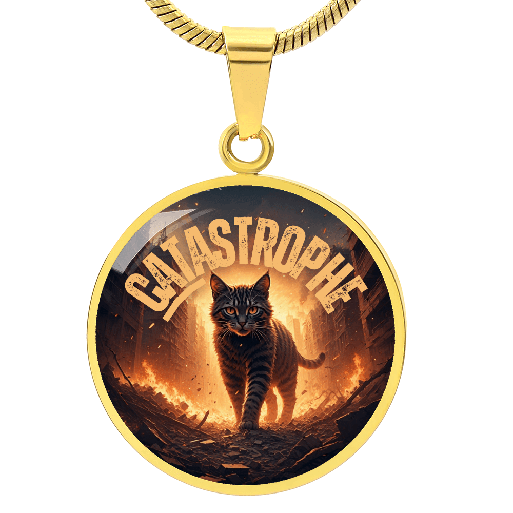 CATastrophe Small Pendant Necklace - Jewelry, Necklaces - EpiAl's Shop