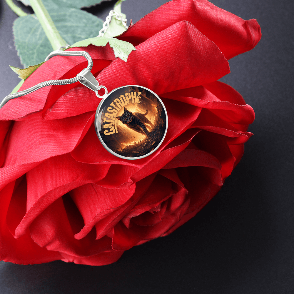 CATastrophe Small Pendant Necklace - Jewelry, Necklaces - EpiAl's Shop