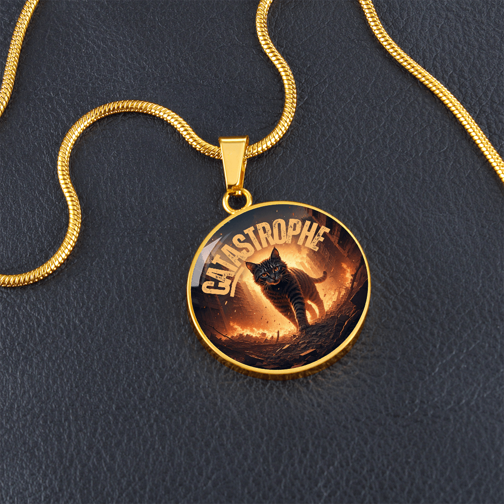 CATastrophe Small Pendant Necklace - Jewelry, Necklaces - EpiAl's Shop