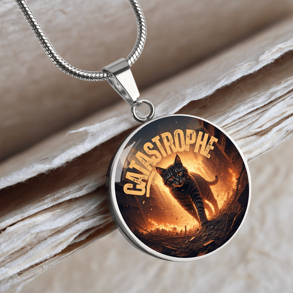 CATastrophe Small Pendant Necklace - Jewelry, Necklaces - EpiAl's Shop