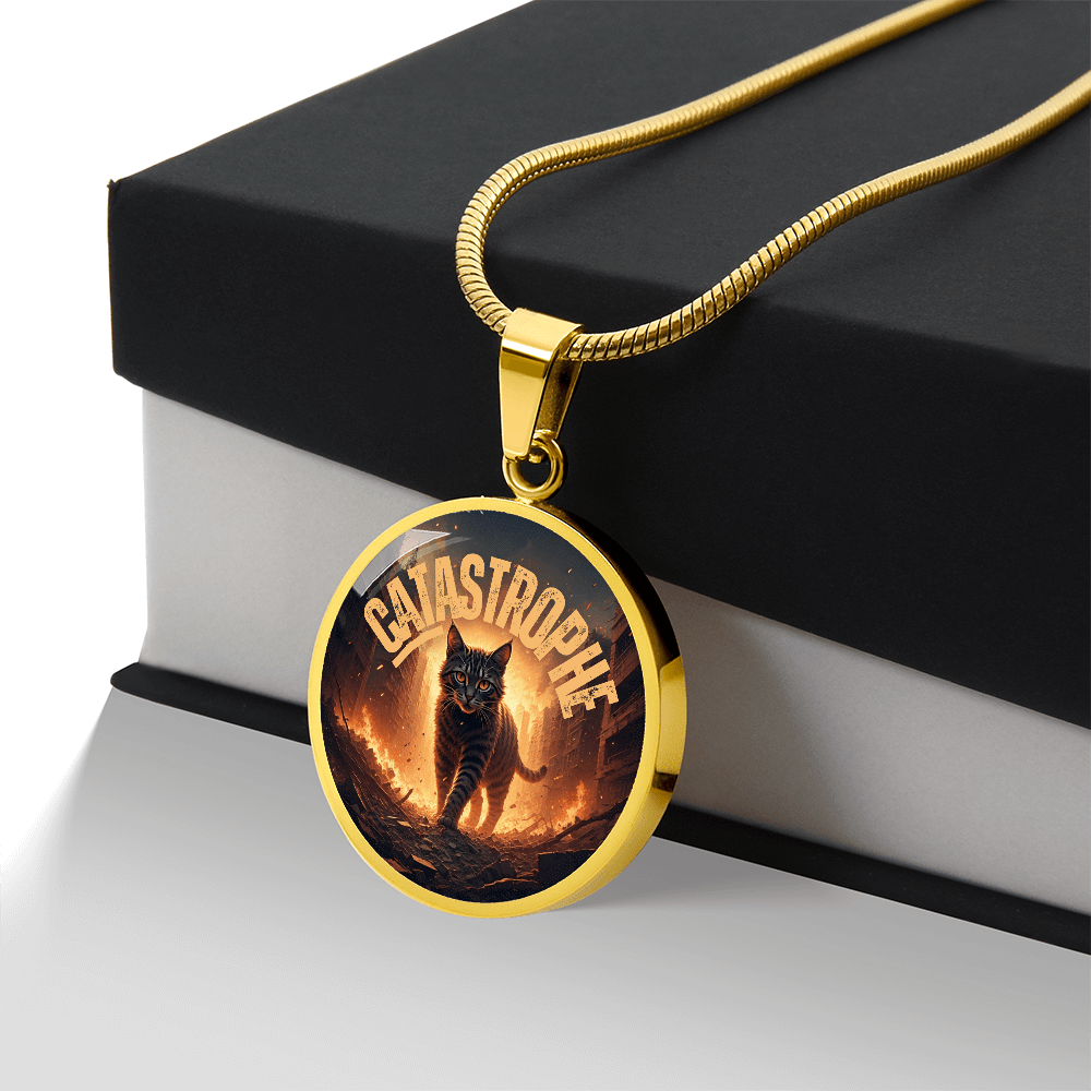 CATastrophe Small Pendant Necklace - Jewelry, Necklaces - EpiAl's Shop