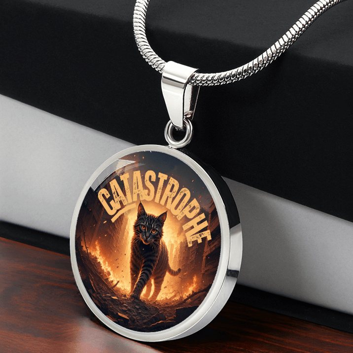 CATastrophe Small Pendant Necklace - Jewelry, Necklaces - EpiAl's Shop