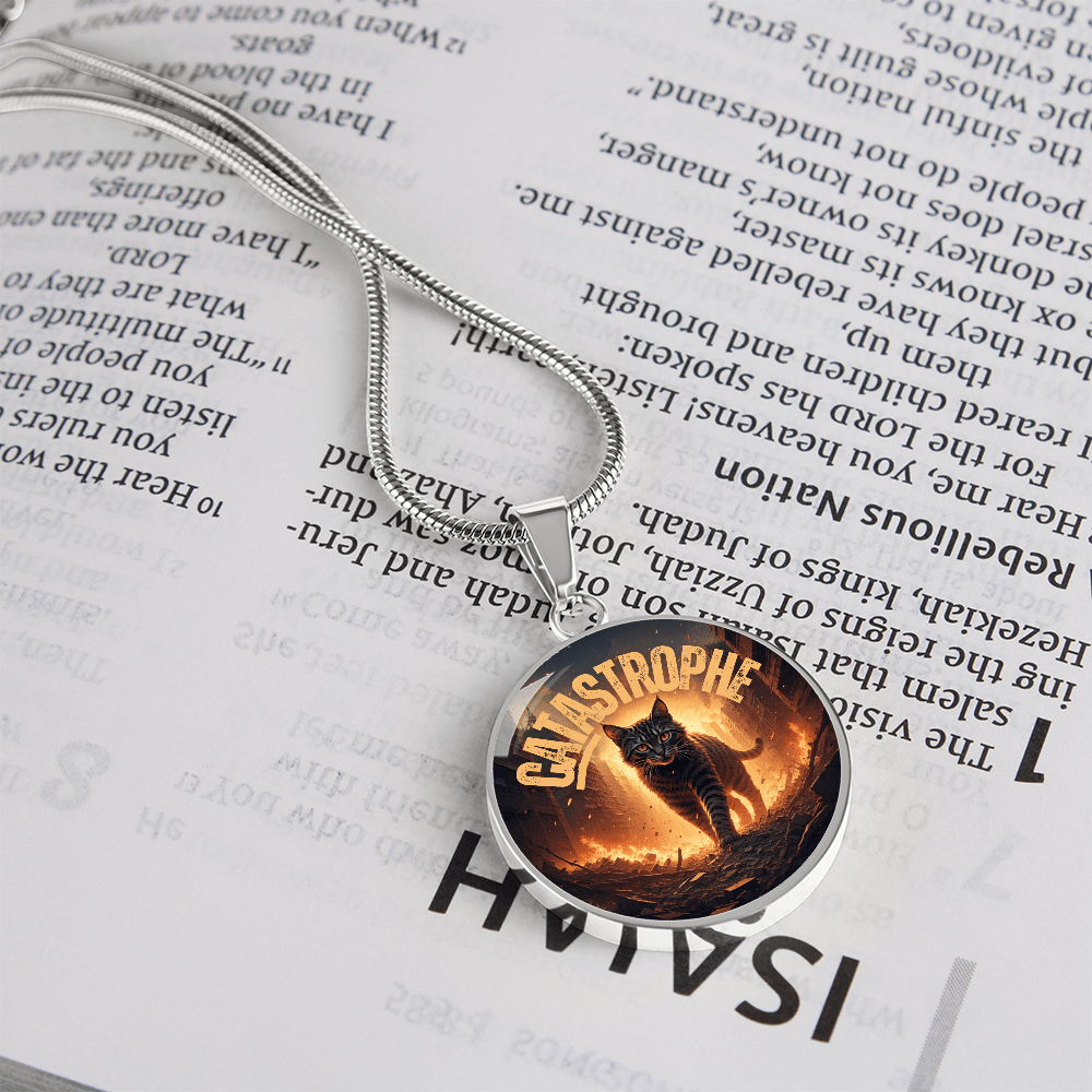 CATastrophe Small Pendant Necklace - Jewelry, Necklaces - EpiAl's Shop