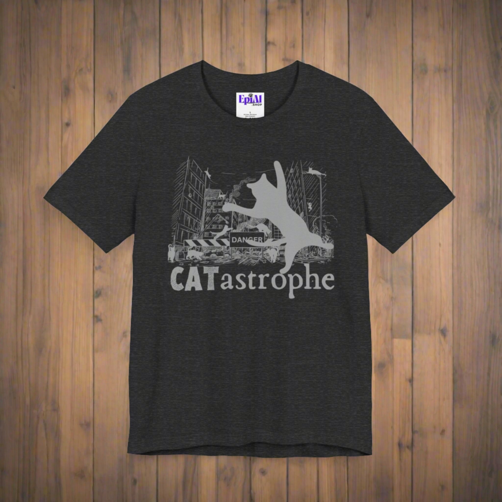 Catastrophe Unisex Jersey Short Sleeve Tee - T - Shirt - Epileptic Al’s Shop