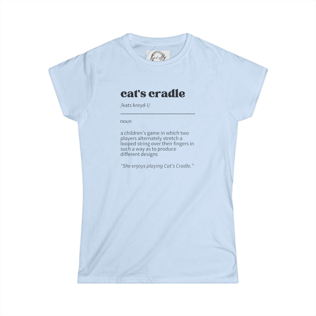 Cat's Cradle Definition Women's Softstyle Tee - T - Shirt - Epileptic Al’s Shop