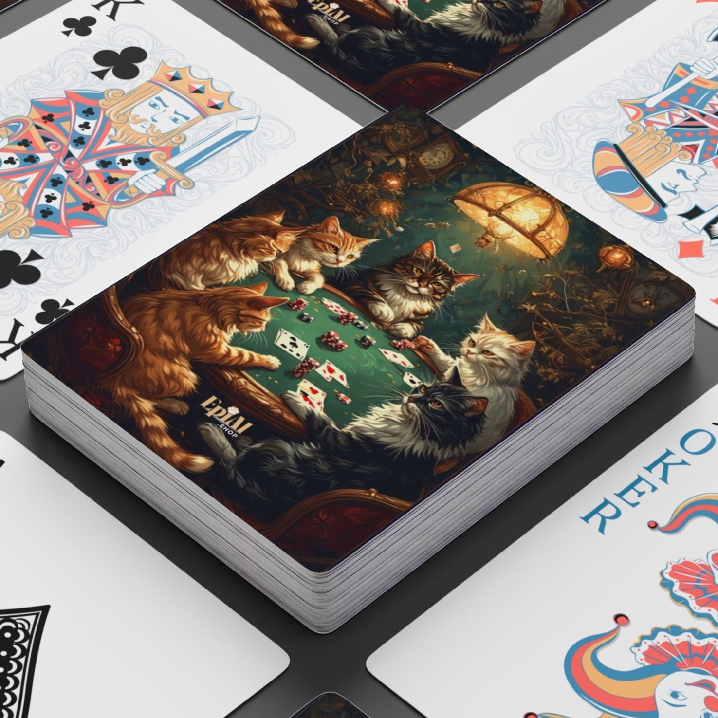 Cats Playing Poker Playing Cards, Perfect for Cat Lovers - Toys & Games, Playing Cards - EpiAl's Shop
