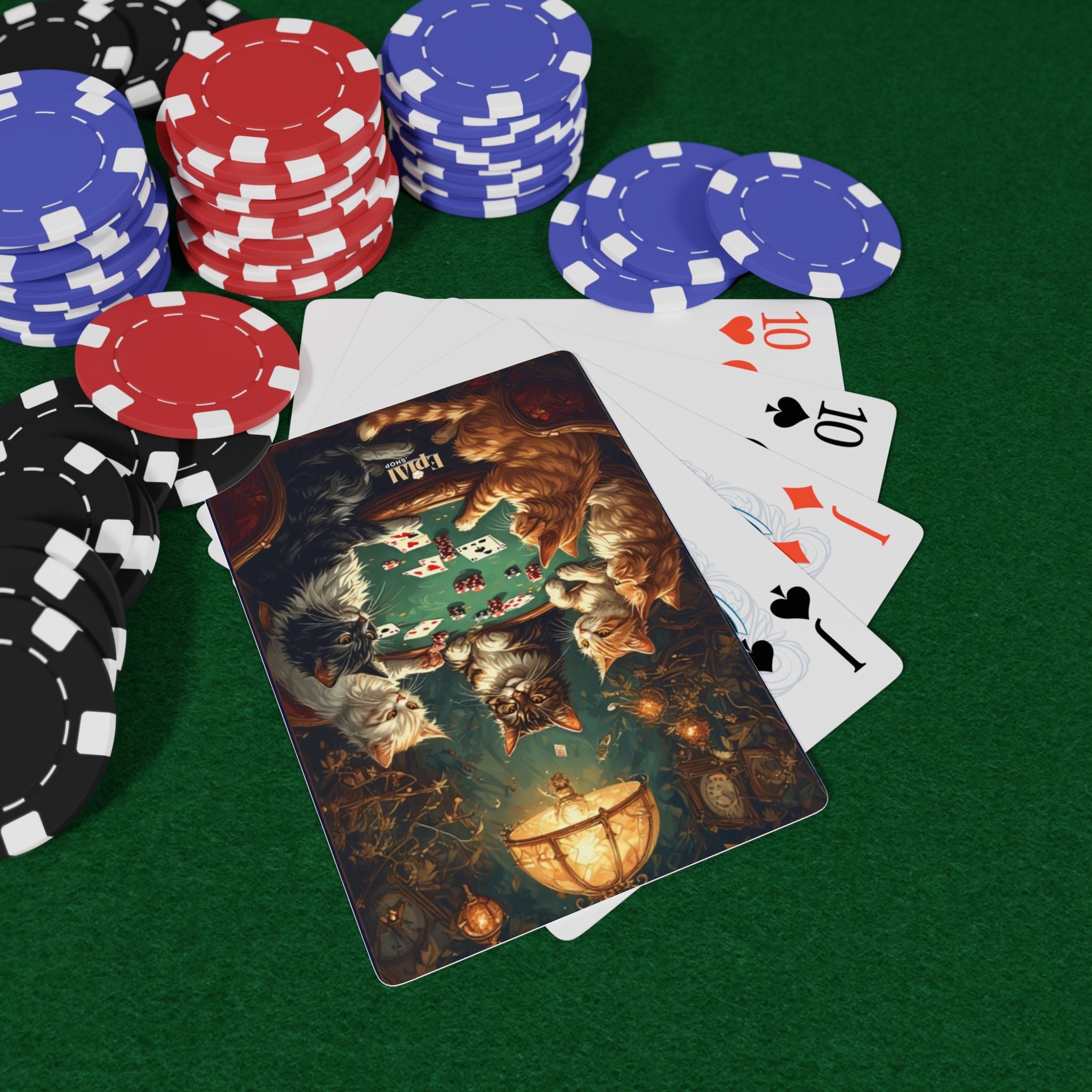Cats Playing Poker Playing Cards, Perfect for Cat Lovers - Toys & Games, Playing Cards - EpiAl's Shop
