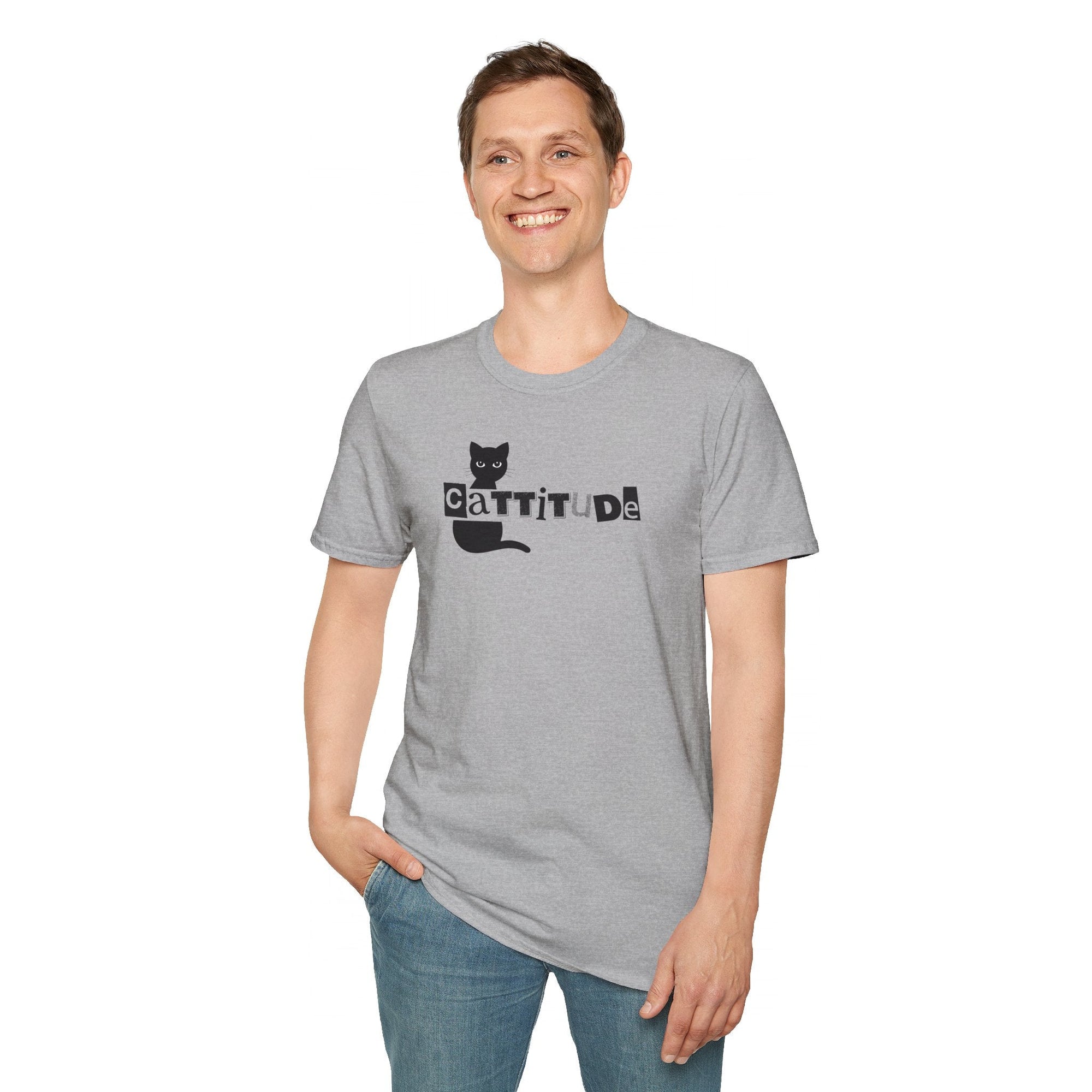 Cattitude Unisex Softstyle T - Shirt - T - Shirt - Epileptic Al’s Shop