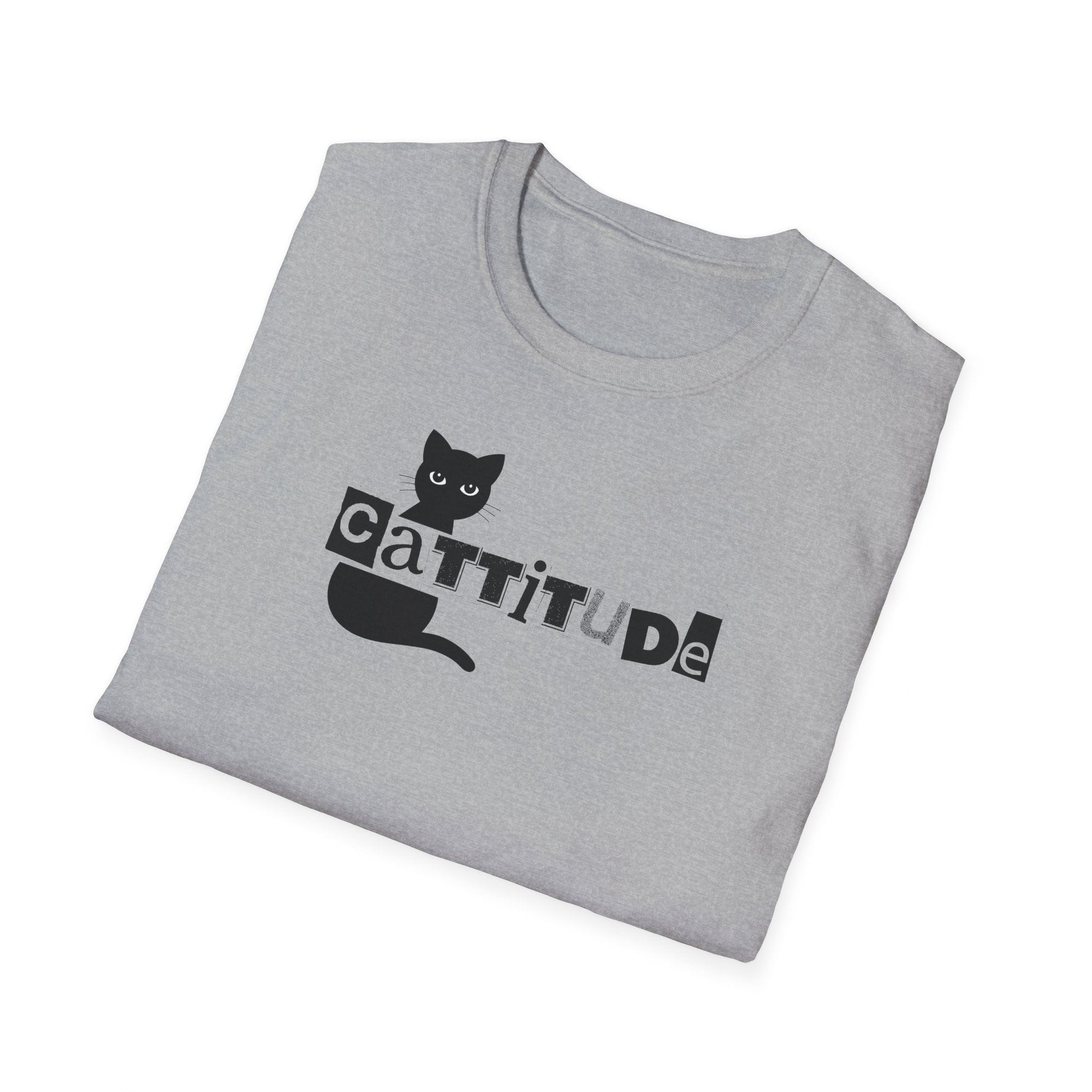 Cattitude Unisex Softstyle T - Shirt - T - Shirt - Epileptic Al’s Shop