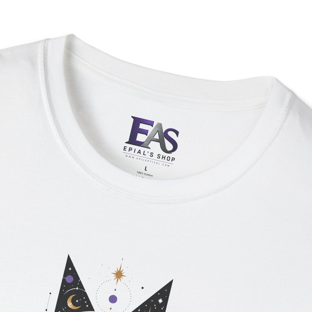 Celestial Cat T-Shirt | Mystical Cosmic Cat Graphic Tee - Clothing, Women, T-Shirts - EpiAl's Shop