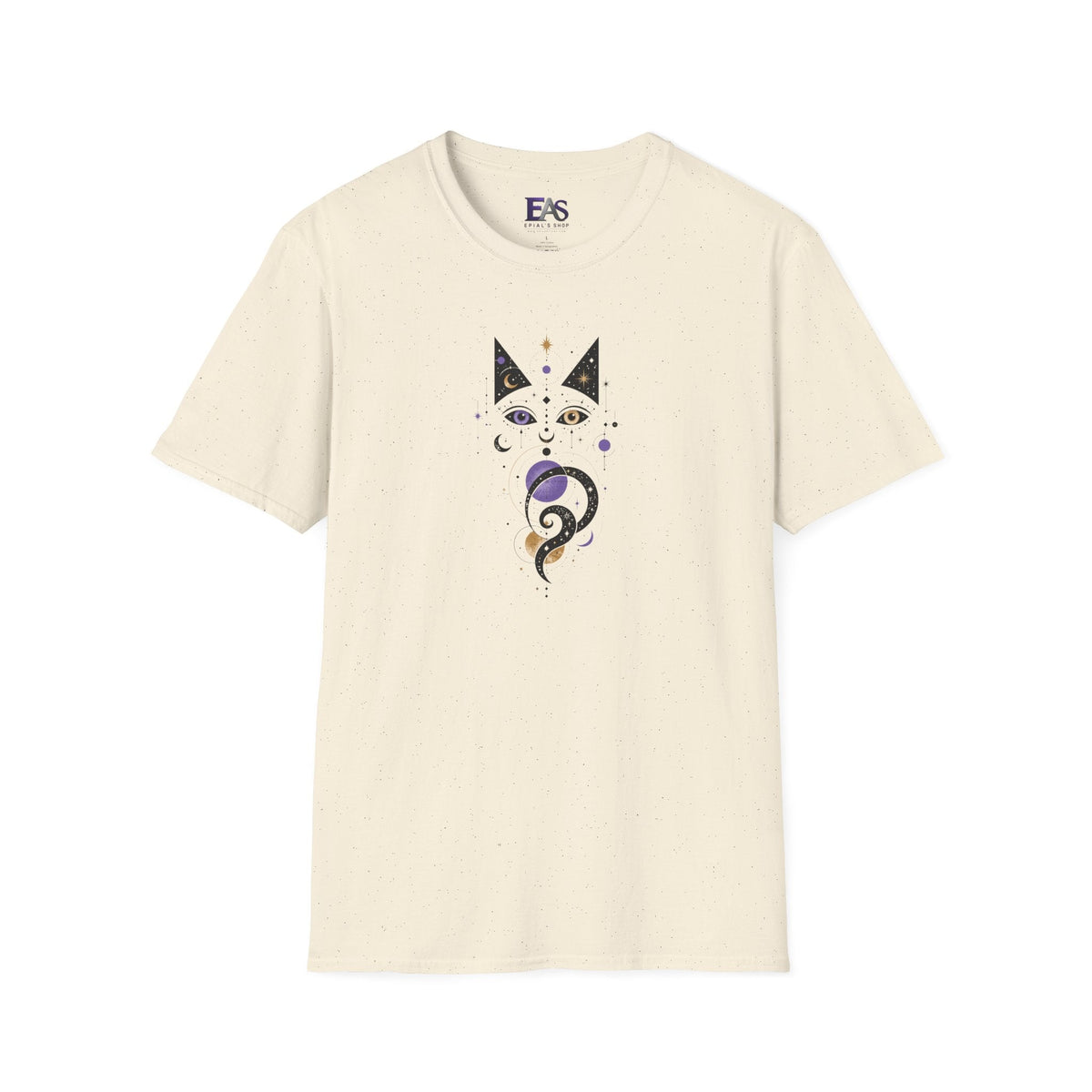 Celestial Cat T-Shirt | Mystical Cosmic Cat Graphic Tee - Clothing, Women, T-Shirts - EpiAl's Shop