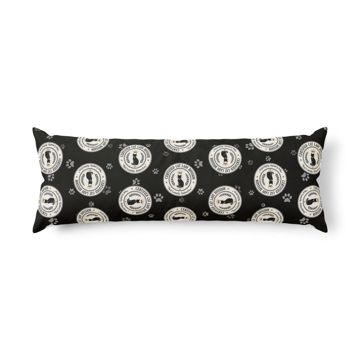 Certified Cat Lady Division Body Pillow – Not Lonely Just Selective - Decor, Pillows, Body - EpiAl's Shop