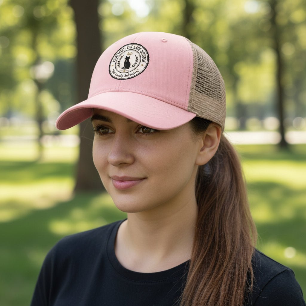 Certified Cat Lady Division Ponytail Cap | “Not Lonely. Selective.” - Hats, Baseball & Trucker - EpiAl's Shop