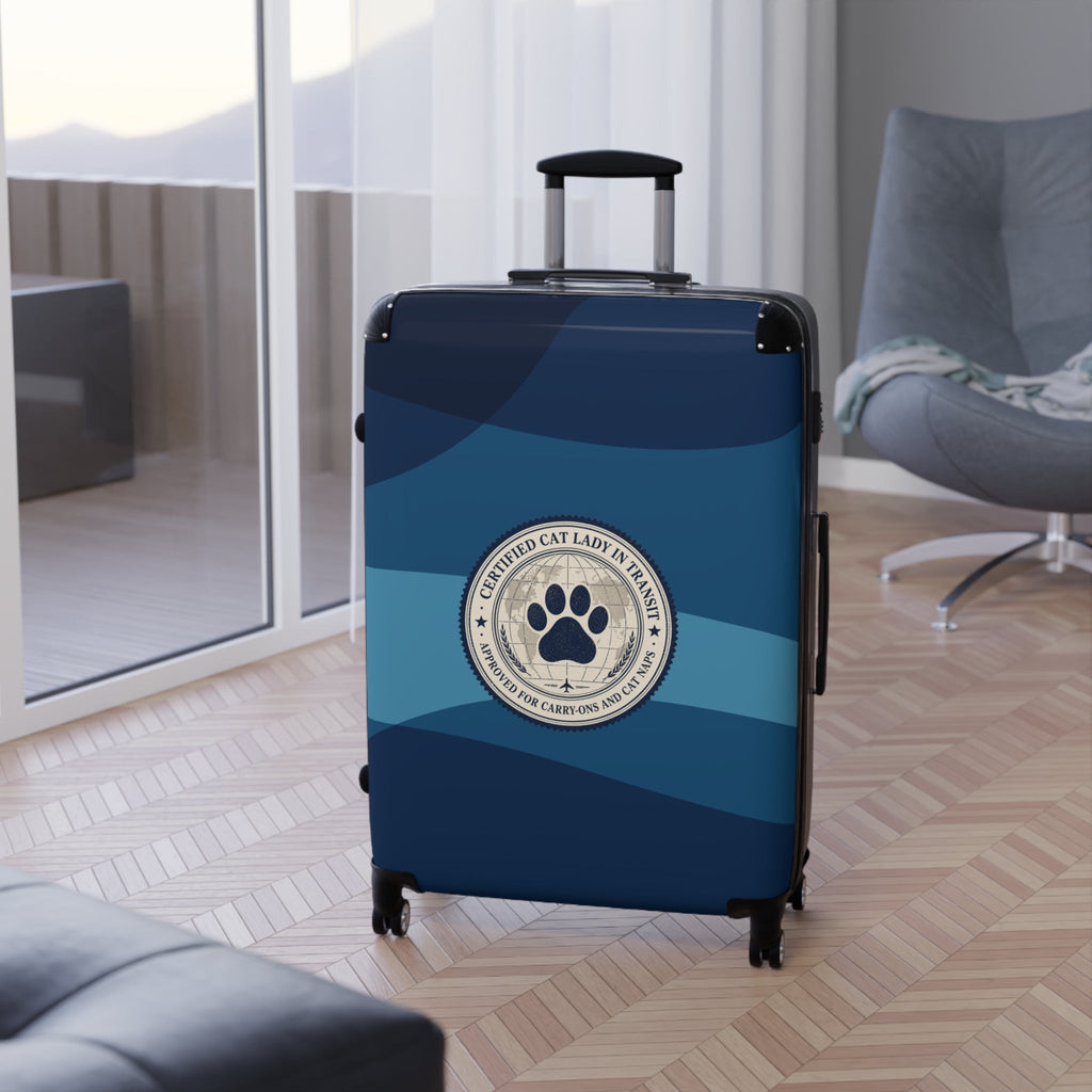 Certified Cat Lady in Transit – Hard-Shell Suitcase - Bags, Suitcases - EpiAl's Shop