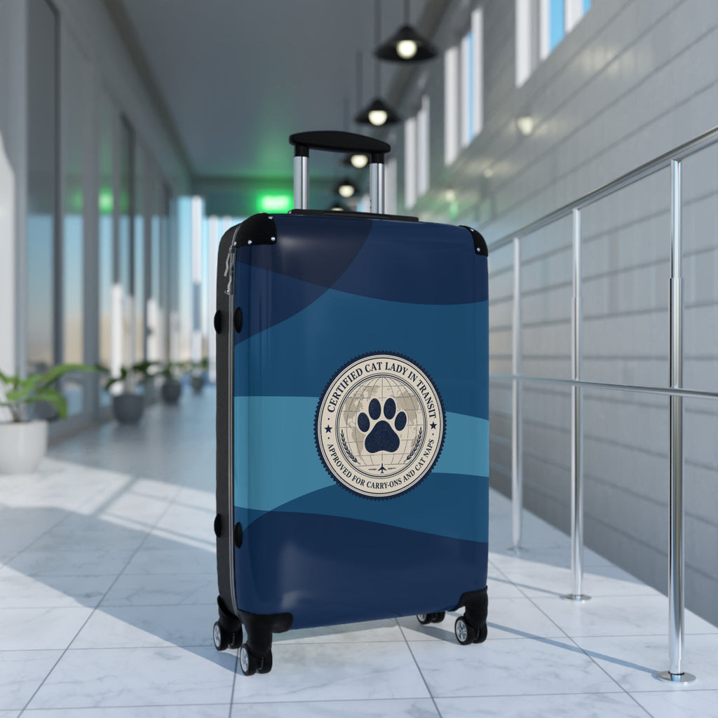 Certified Cat Lady in Transit – Hard-Shell Suitcase - Bags, Suitcases - EpiAl's Shop