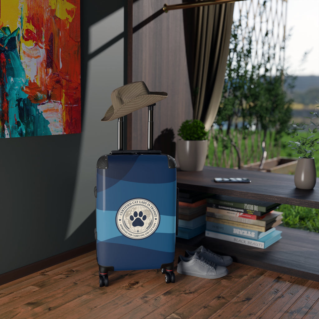 Certified Cat Lady in Transit – Hard-Shell Suitcase - Bags, Suitcases - EpiAl's Shop