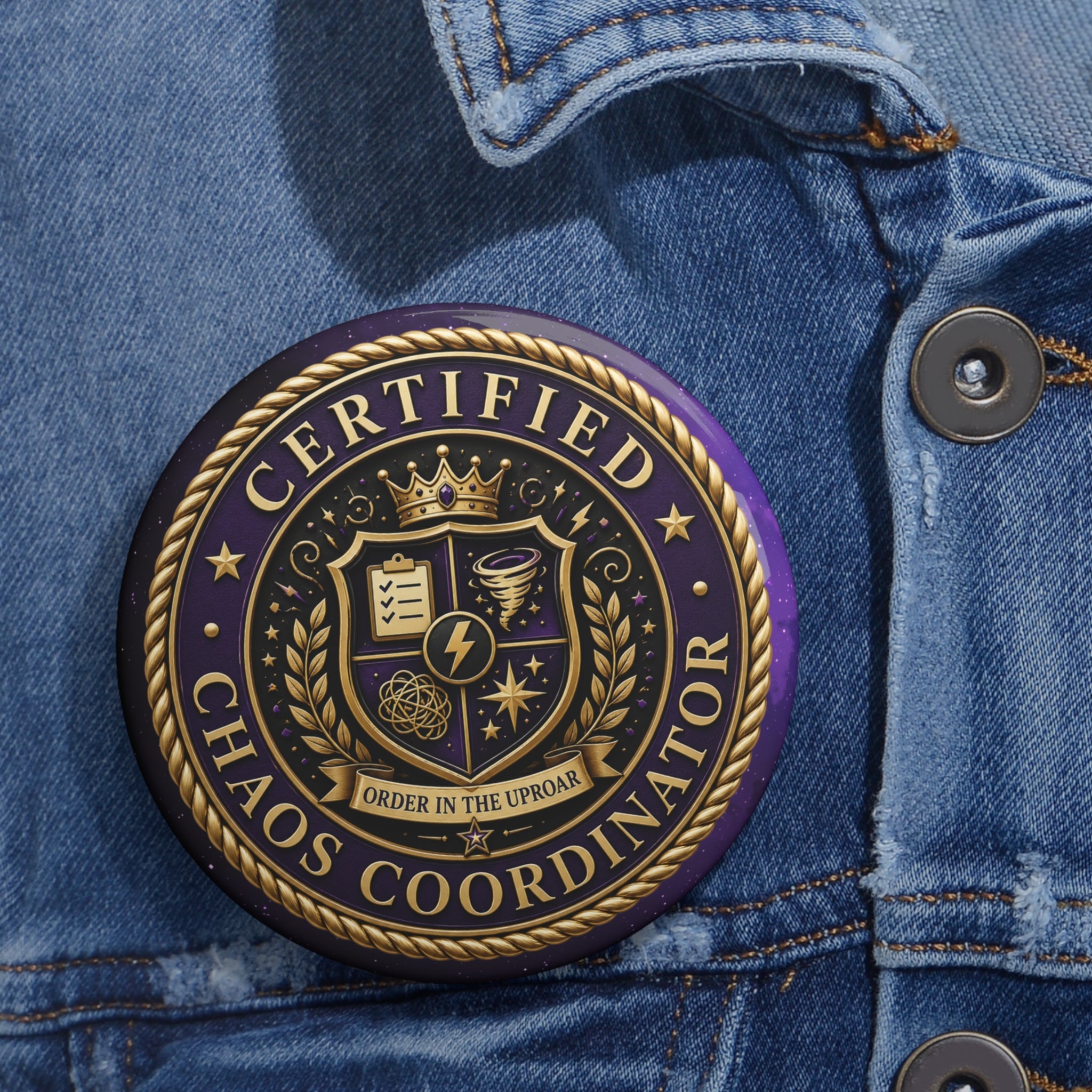 Certified Chaos Coordinator Pinback Button - Buttons, Pinback - EpiAl's Shop