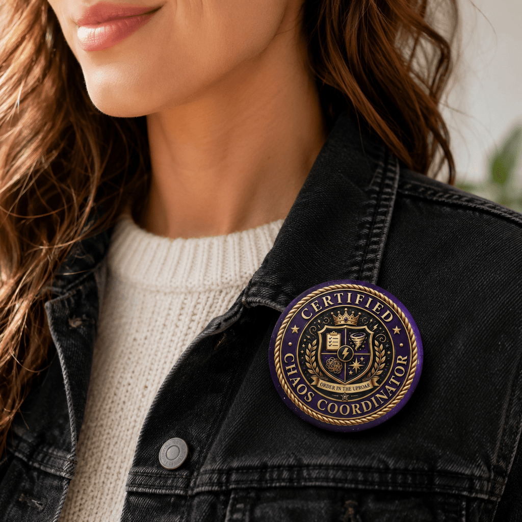 Certified Chaos Coordinator Pinback Button - Buttons, Pinback - EpiAl's Shop