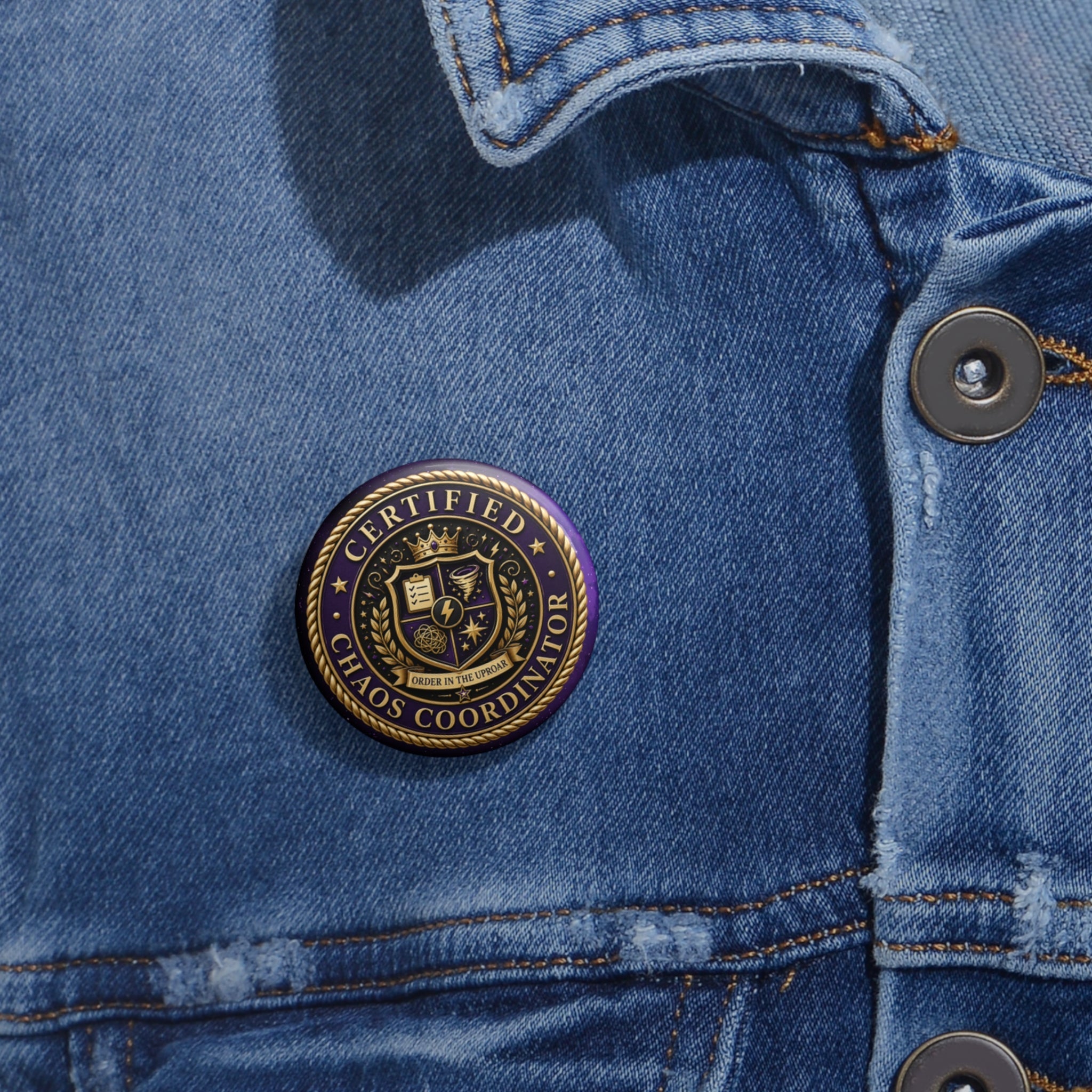 Certified Chaos Coordinator Pinback Button - Buttons, Pinback - EpiAl's Shop