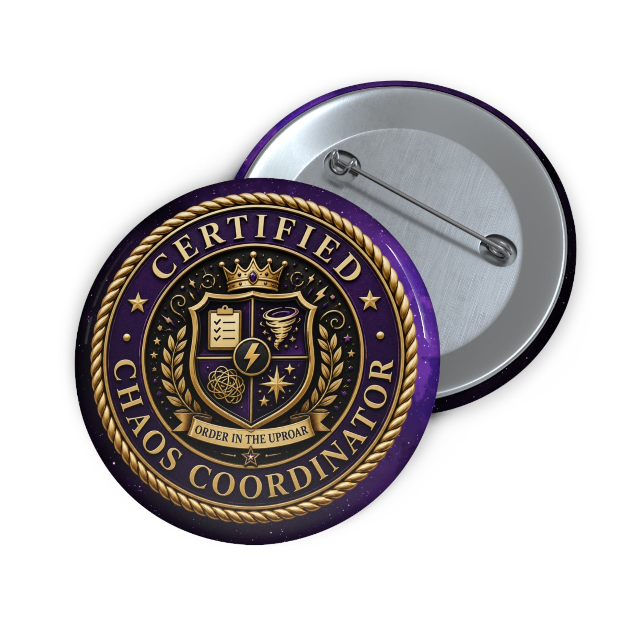 Certified Chaos Coordinator Pinback Button - Buttons, Pinback - EpiAl's Shop