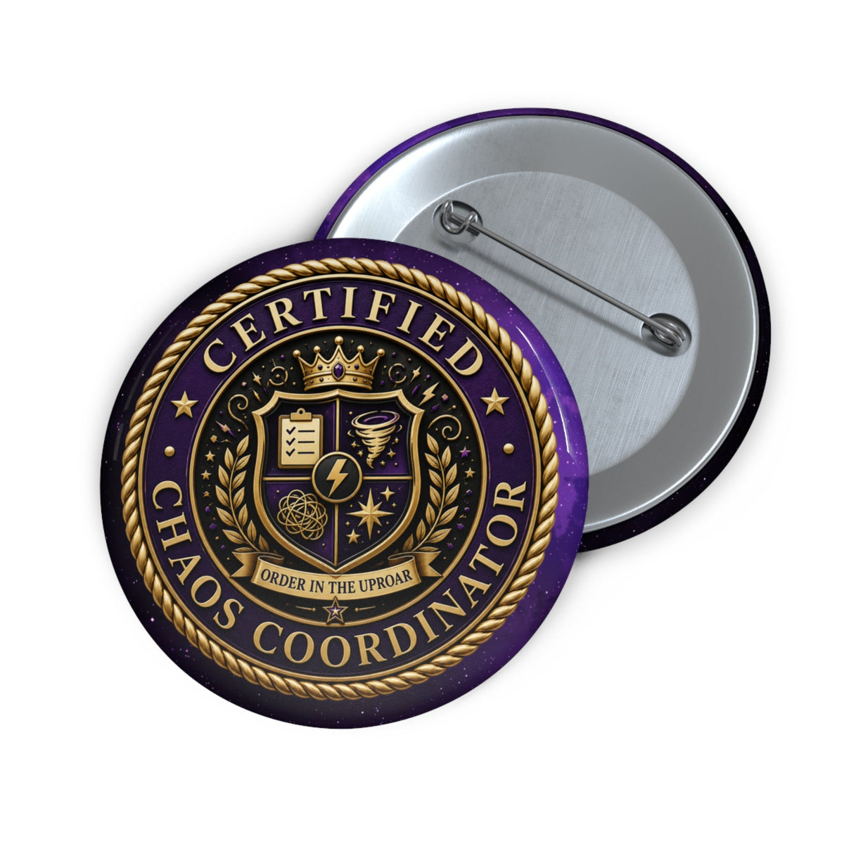 Certified Chaos Coordinator Pinback Button - Buttons, Pinback - EpiAl's Shop