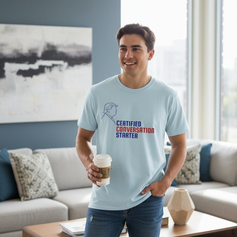 Certified Conversation Starter T-Shirt | Political Parody Tee - Clothing, Unisex, T-Shirts - EpiAl's Shop