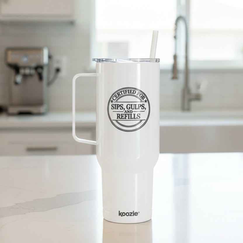 Certified for Sips, Gulps, and Refills 40oz Insulated Tumbler - Drinkware, Tumblers & Travel Mugs - EpiAl's Shop