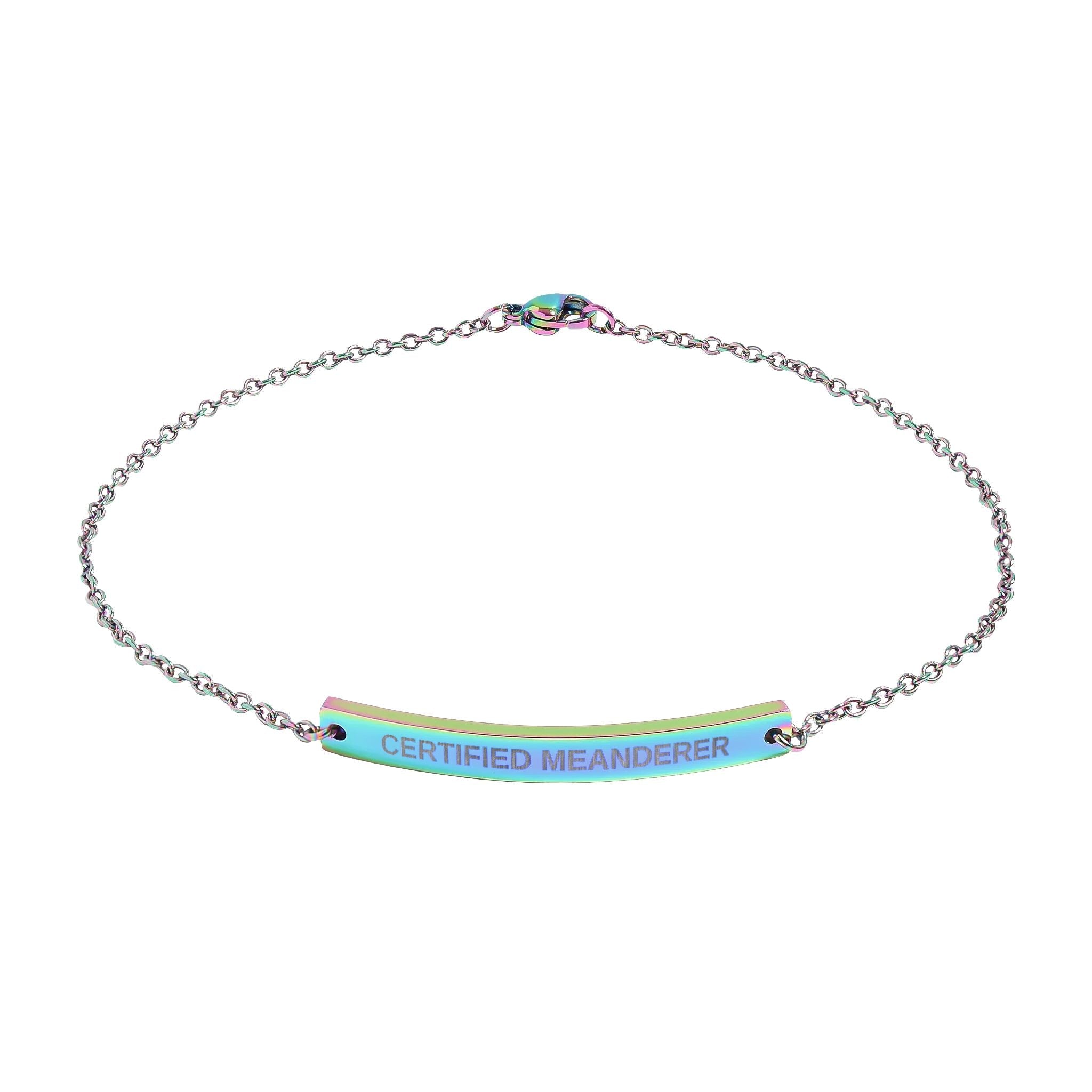 Certified Meanderer Anklet | Official Walking Club Anklet - Jewelry, Anklets - EpiAl's Shop