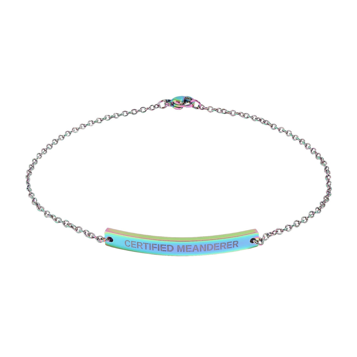 Certified Meanderer Anklet | Official Walking Club Anklet - Jewelry, Anklets - EpiAl's Shop