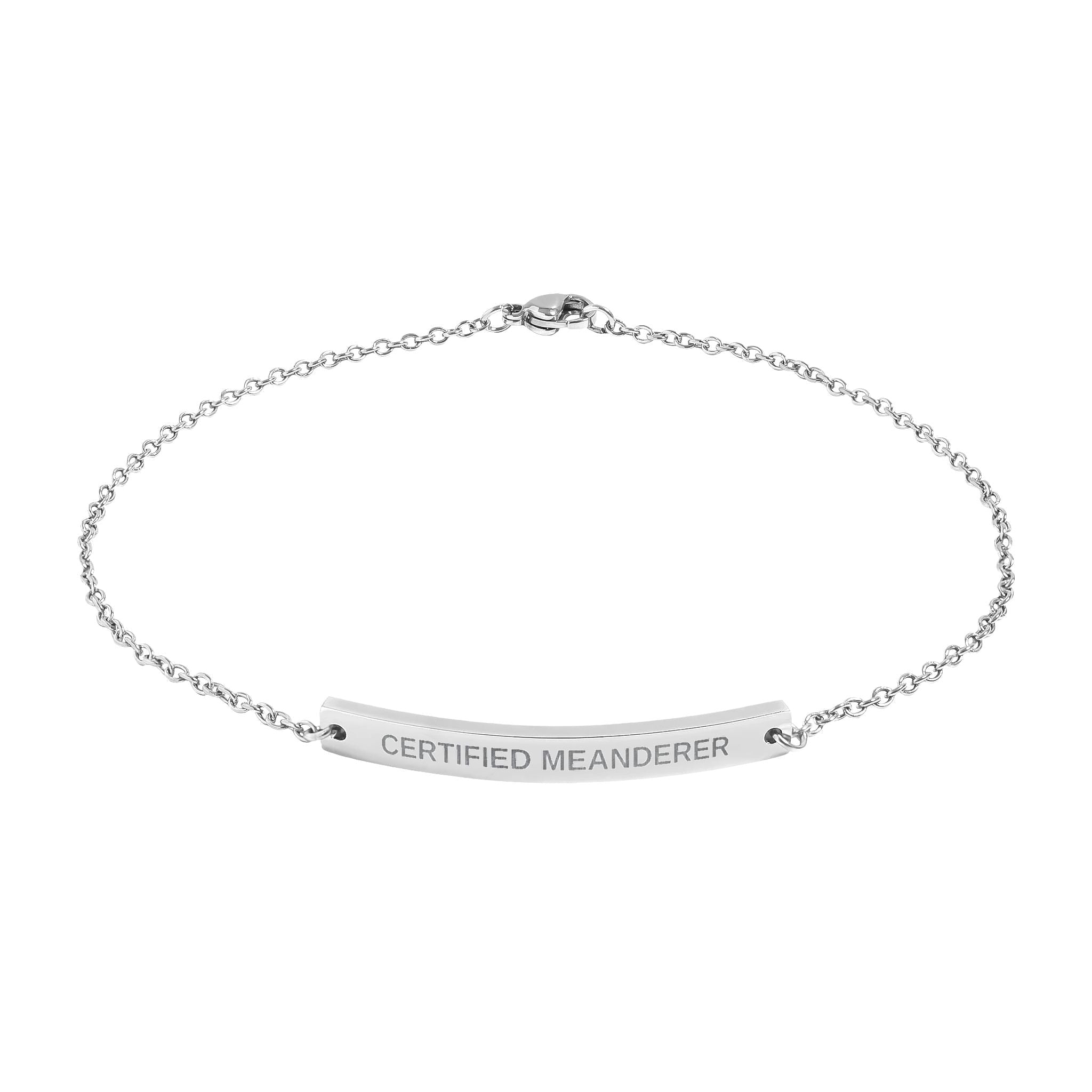 Certified Meanderer Anklet | Official Walking Club Anklet - Jewelry, Anklets - EpiAl's Shop