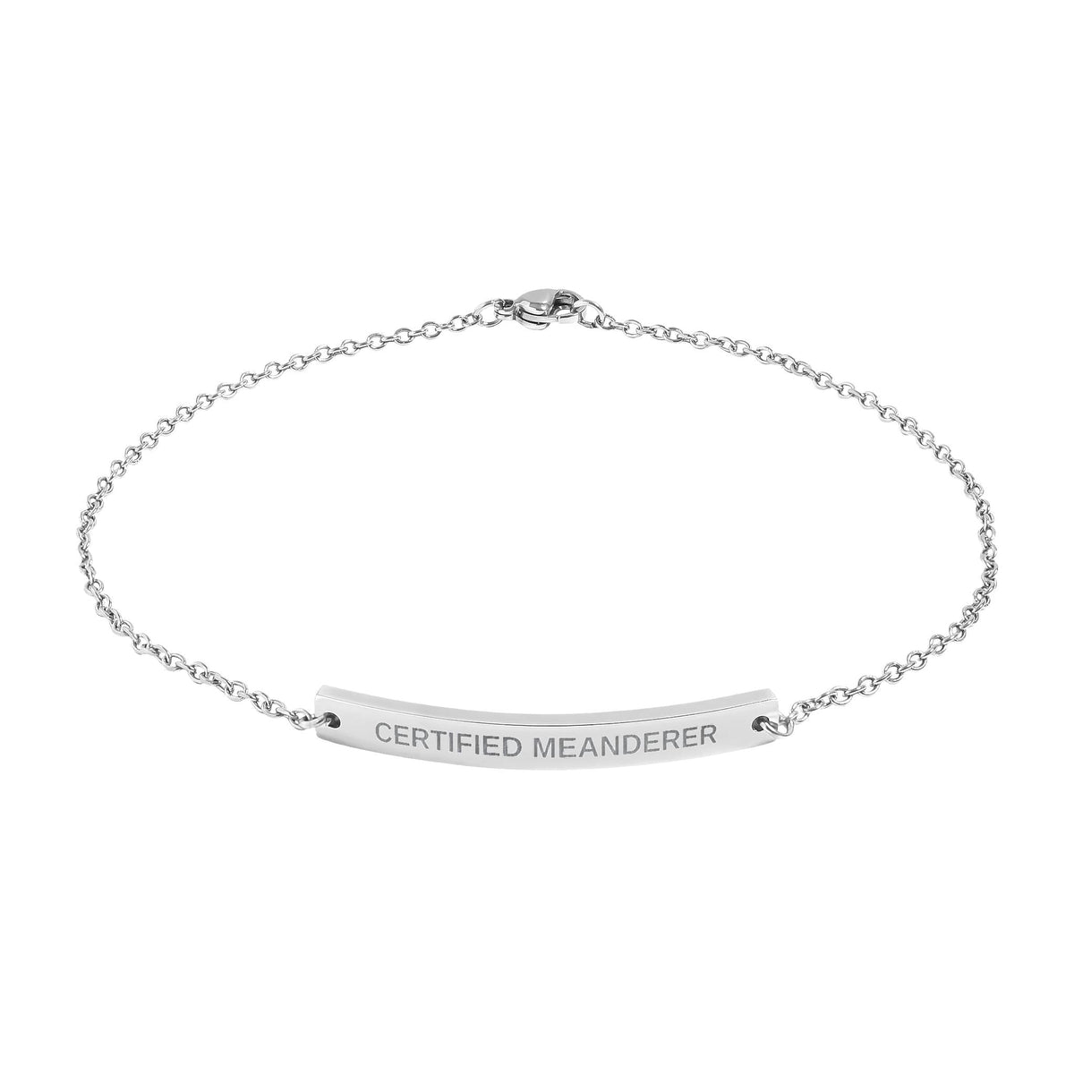 Certified Meanderer Anklet | Official Walking Club Anklet - Jewelry, Anklets - EpiAl's Shop