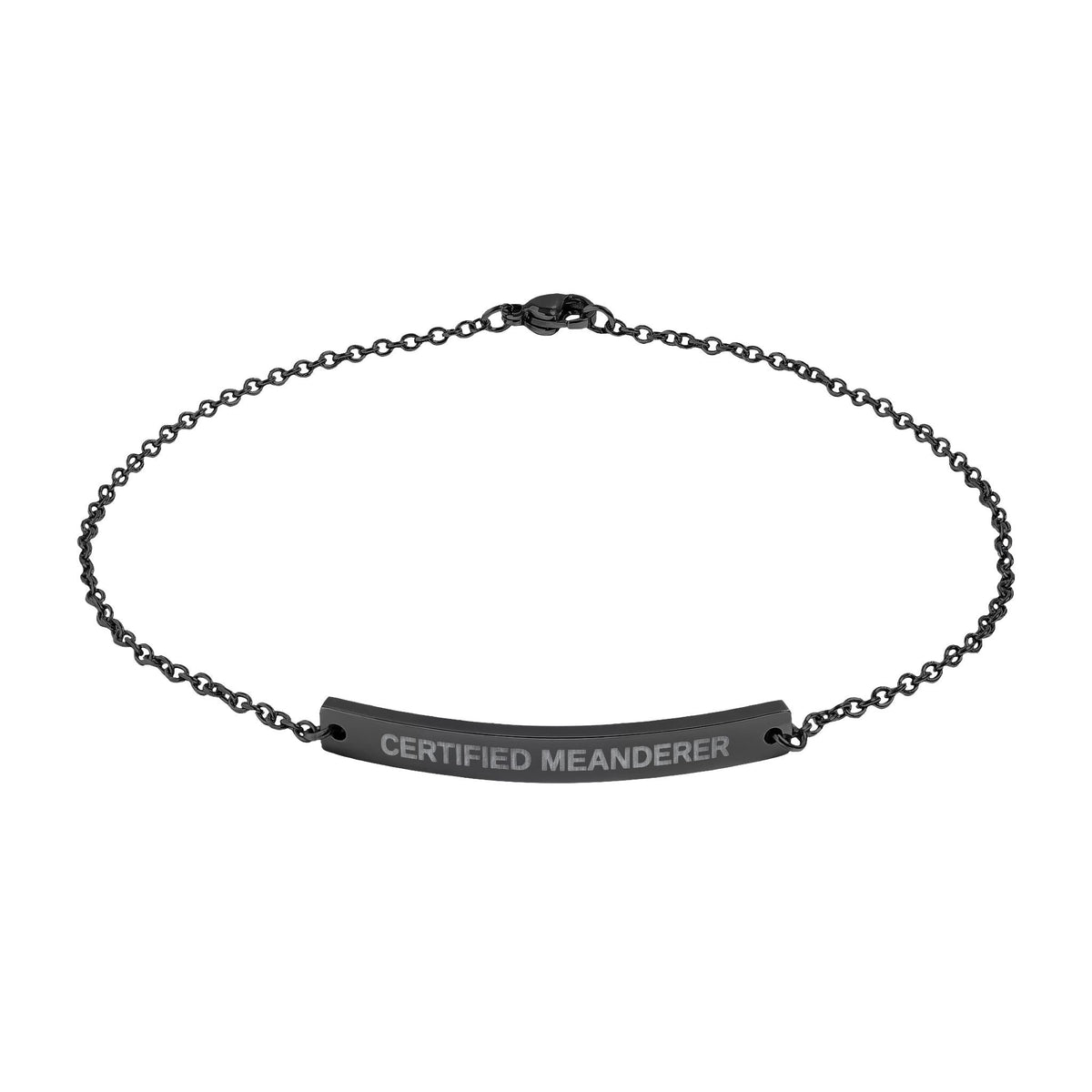 Certified Meanderer Anklet | Official Walking Club Anklet - Jewelry, Anklets - EpiAl's Shop