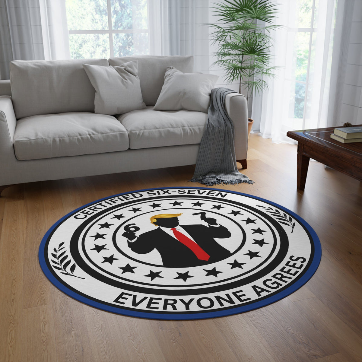 Certified Six–Seven – Round Statement Rug - Decor, Rugs, Indoor - EpiAl's Shop