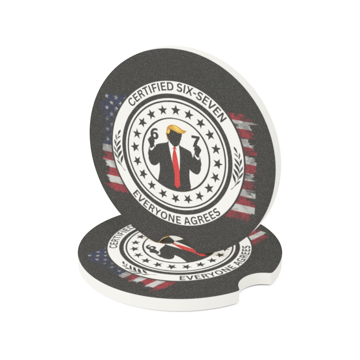 Certified Six-Seven Soapstone Car Coaster – Political Parody Cup Holder Coaster - Vehicle Coasters - EpiAl's Shop