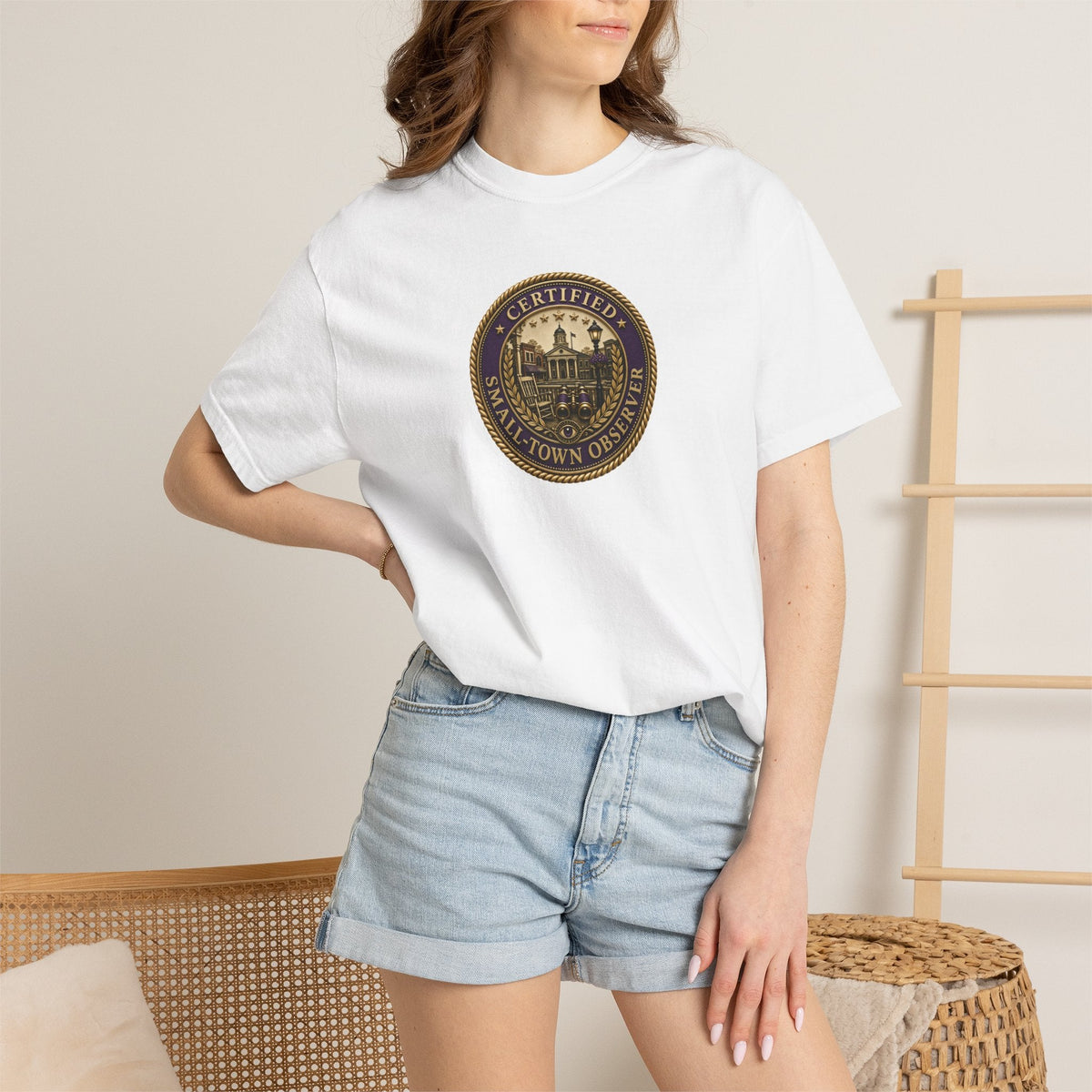 Certified Small-Town Observer Garment-Dyed T-Shirt - Clothing, Unisex, T-Shirts - EpiAl's Shop