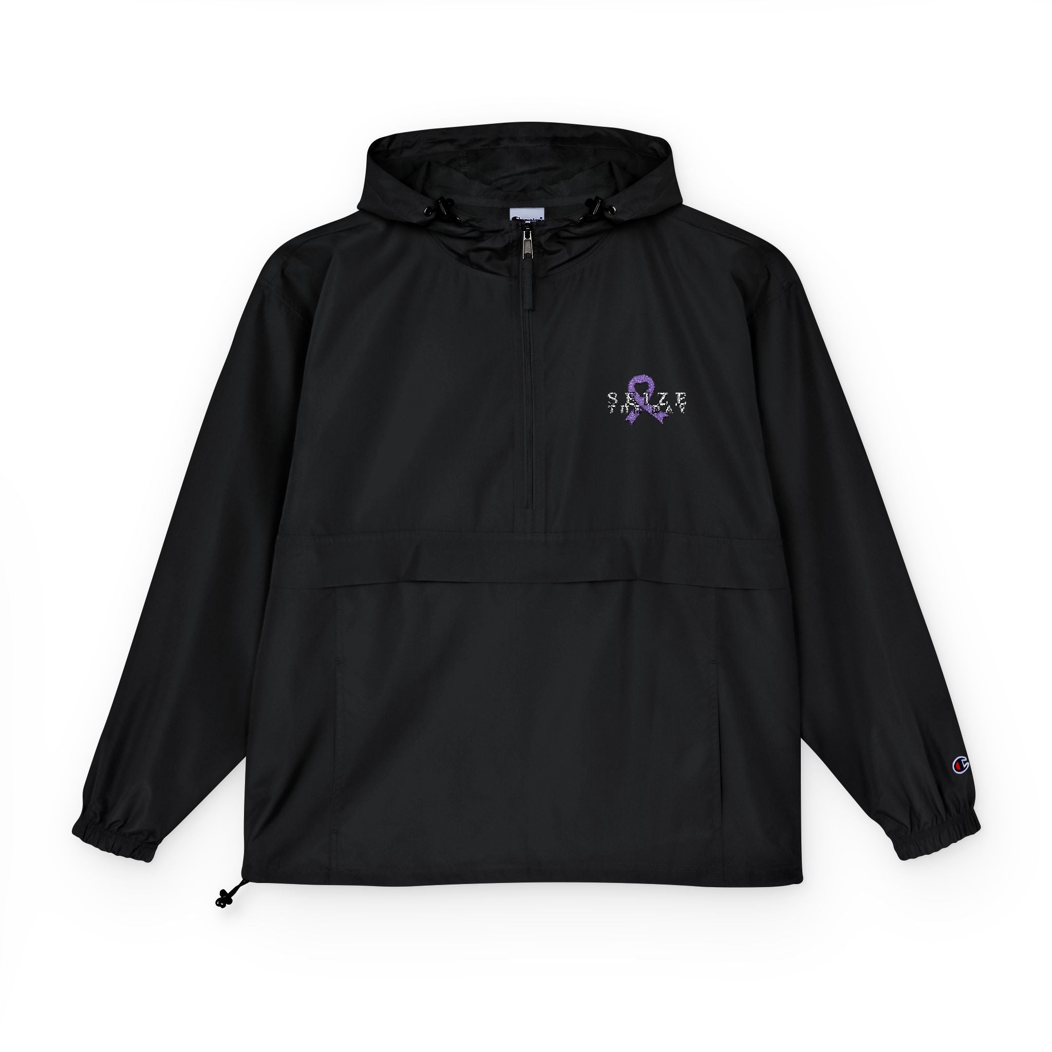 Champion Unisex Packable Anorak Jacket with Epilepsy Awareness Design - Clothing, Coats & Jackets - EpiAl's Shop