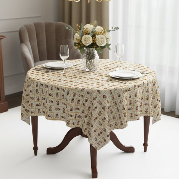 Charming Golden Cat Lady Tablecloth - Decor, Dining, Table Decor - EpiAl's Shop
