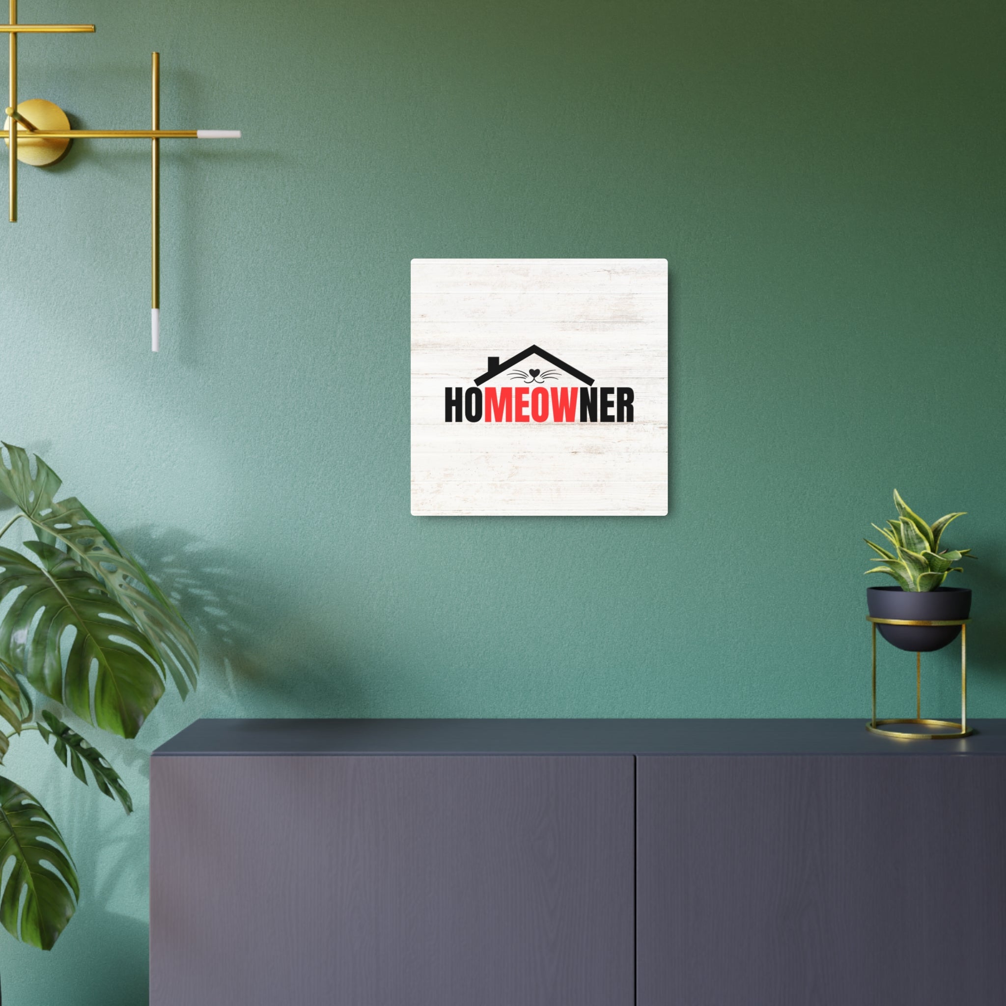 Charming Metal Art Sign for Cat Lovers - "HoMEOWner" Wall Decor - Decor, Home, Artwork - EpiAl's Shop