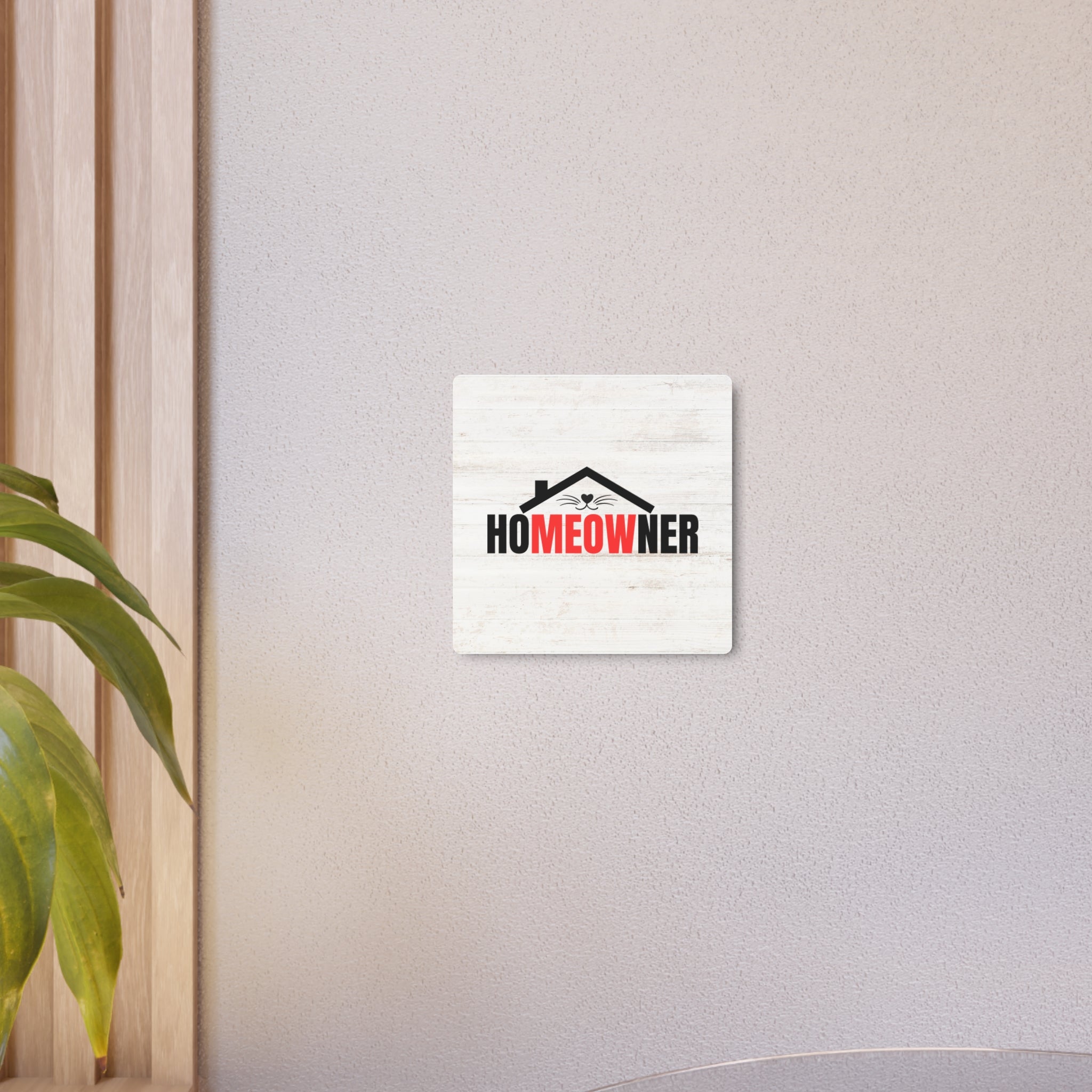 Charming Metal Art Sign for Cat Lovers - 
