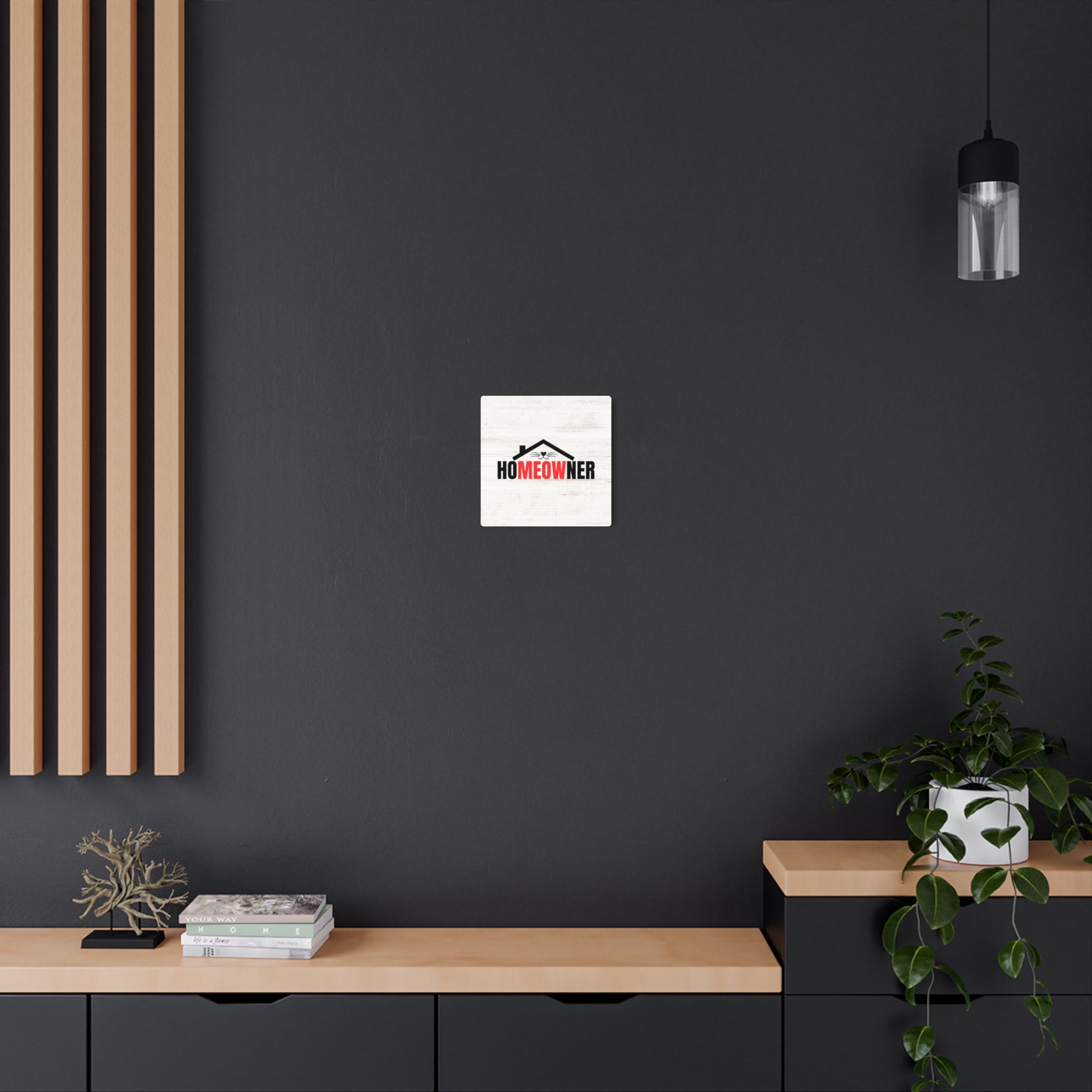 Charming Metal Art Sign for Cat Lovers - 