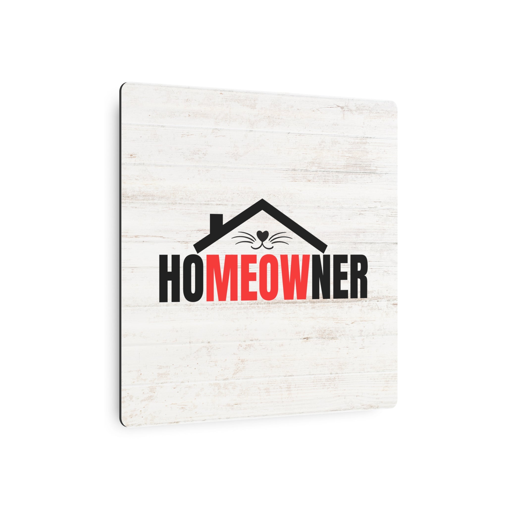 Charming Metal Art Sign for Cat Lovers - 
