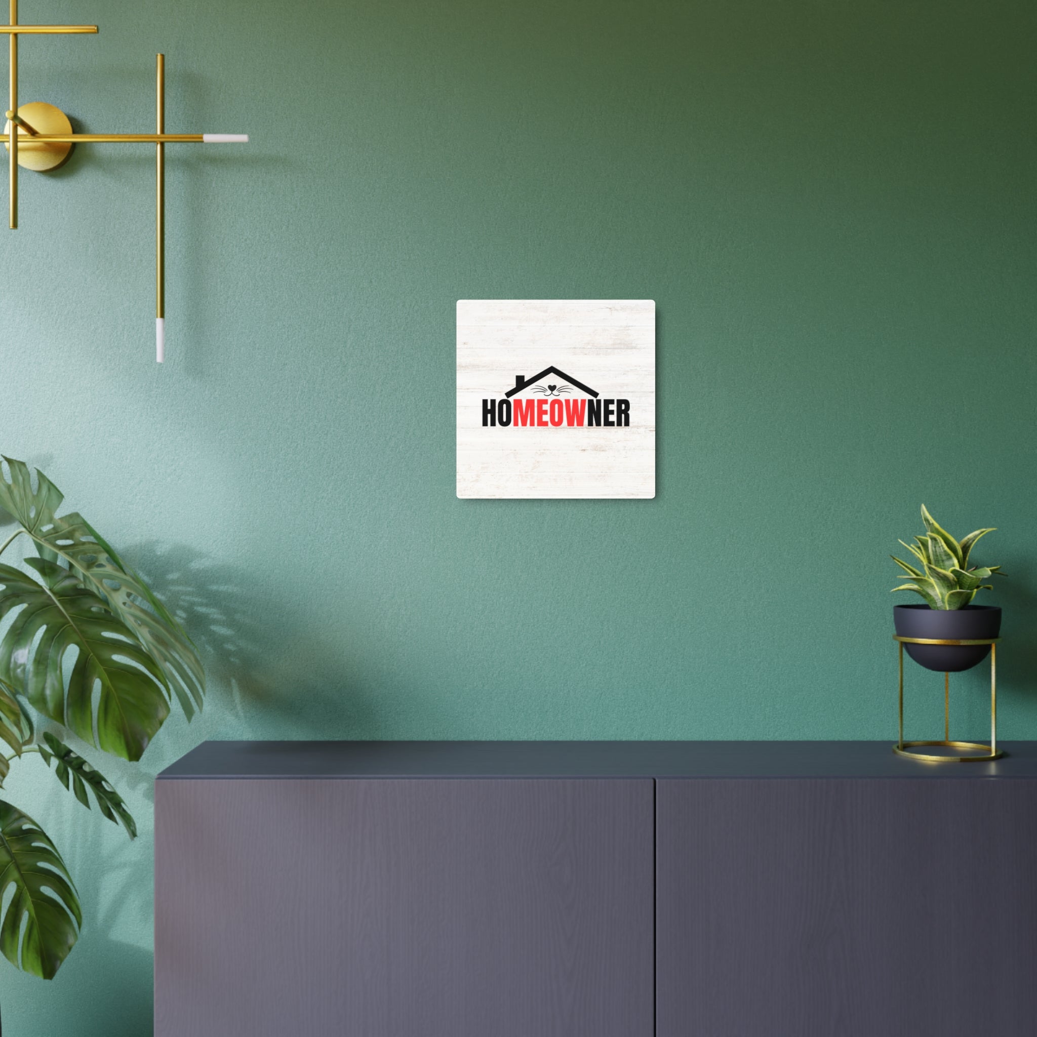 Charming Metal Art Sign for Cat Lovers - "HoMEOWner" Wall Decor - Decor, Home, Artwork - EpiAl's Shop