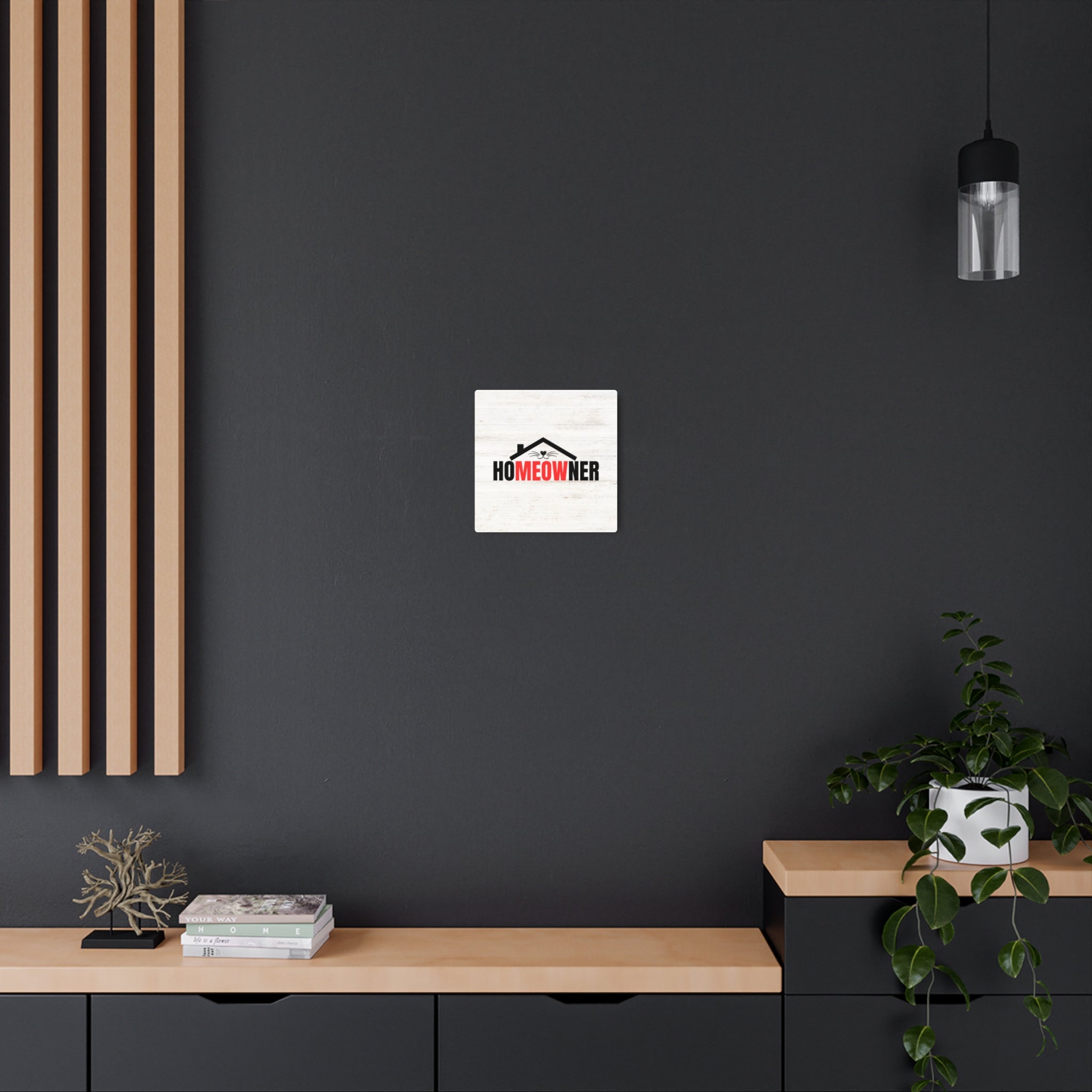 Charming Metal Art Sign for Cat Lovers - 